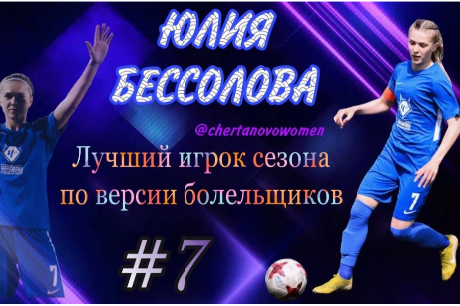 Юлия Бессолова – лучшая футболистка сезона-2020