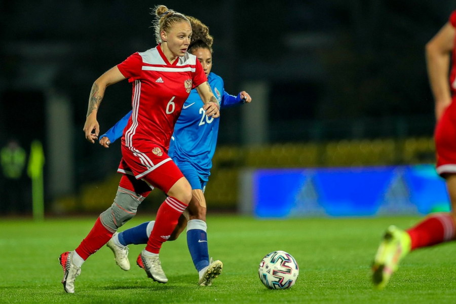 Алёна Андреева провела два матча за сборную России в отборочном раунде ЧМ-2023