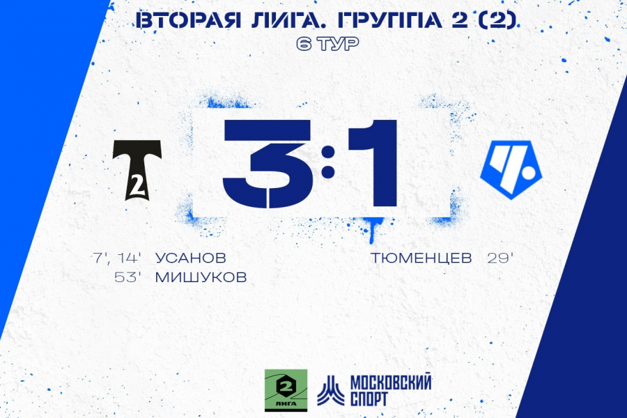 Вторая Лига. 6-й тур. «Торпедо-2» – ФК «Чертаново» – 3:1